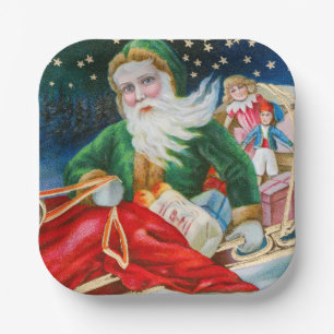 Vintage Christmas   Paper Plate