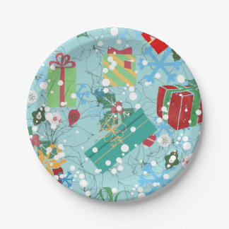 Vintage Christmas paper plates