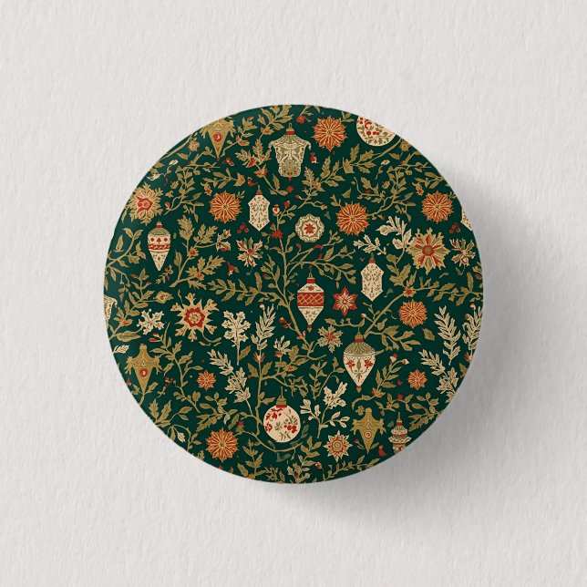Vintage Christmas Pattern - Buttons (Front)