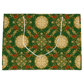 Vintage Christmas Pattern - Gift Bag