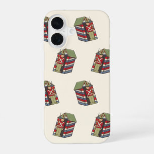 Vintage Christmas Pattern, Nutcracker Toy Soldier iPhone 16 Case