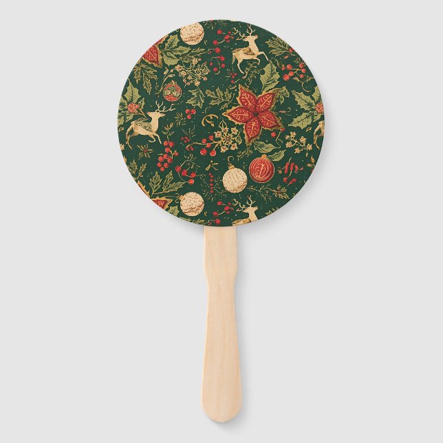 Vintage Christmas Pattern - Set of Fans (Front)