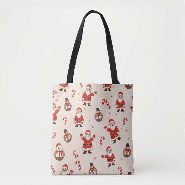 vintage christmas patterns Tote Bag (Front)