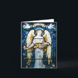 Vintage Christmas, Peace Angel by William Morris  Holiday Card<br><div class="desc">An awesome vintage Christmas card. Peace Angel by William Morris. Stand apart from the crowd with this unique one of a kind design. Personalise it with your own message and name(s).</div>