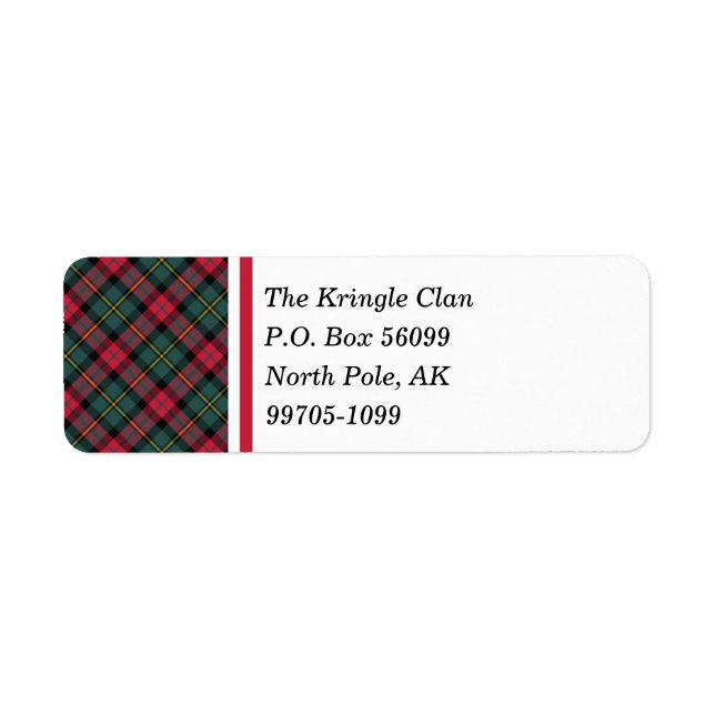 Vintage Christmas Plaid (Front)