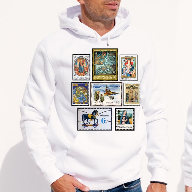 Vintage Christmas Postage Stamp  T-Shirt (Creator Uploaded)