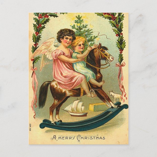 Vintage Christmas Postcard (Front)