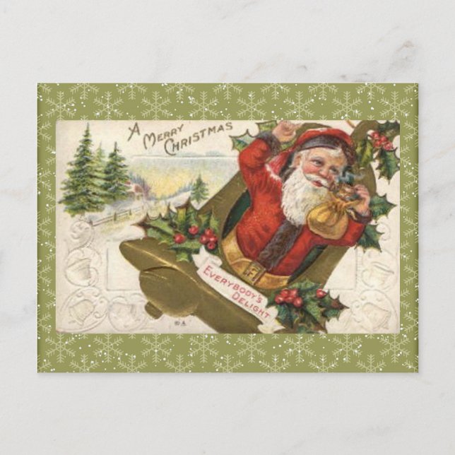 Vintage Christmas Postcard (Front)
