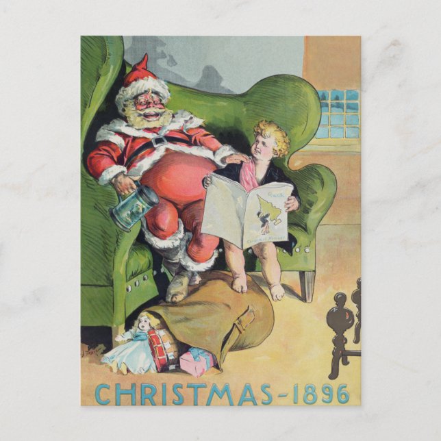 Vintage Christmas Postcard (Front)