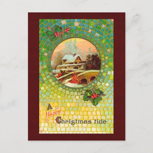 Vintage Christmas Postcard (Front)