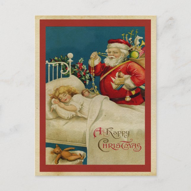 Vintage Christmas Postcard (Front)
