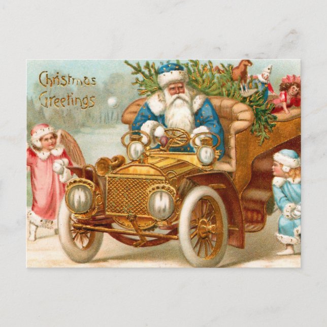 Vintage Christmas Postcard (Front)