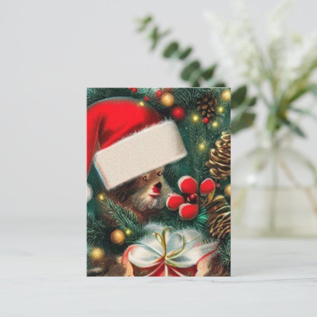 Vintage Christmas Postcard (Standing Front)