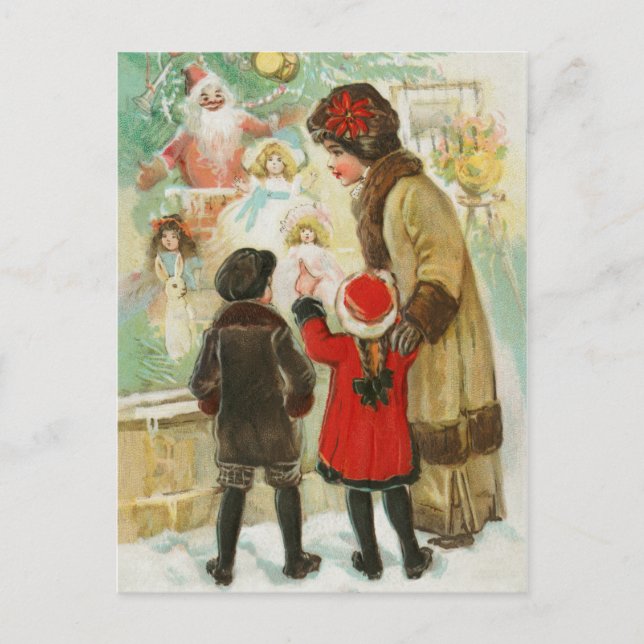 Vintage Christmas Postcard (Front)