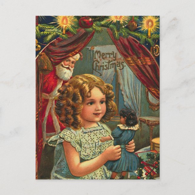 Vintage Christmas Postcard (Front)