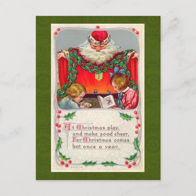 Vintage Christmas Postcard (Front)