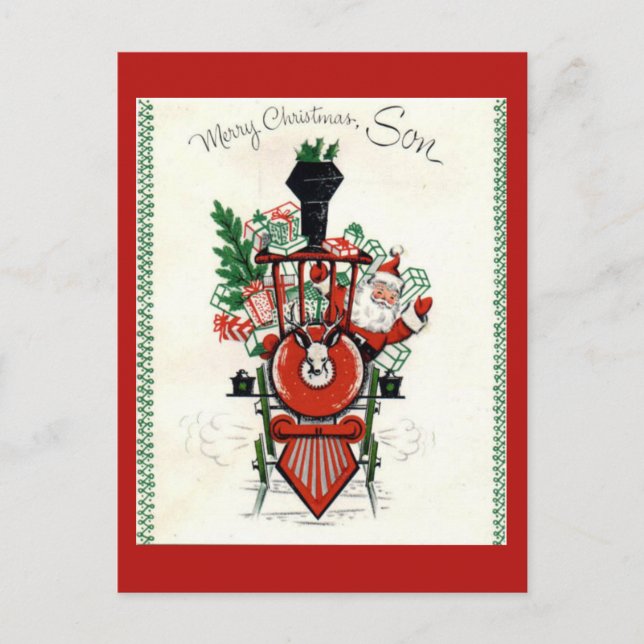 Vintage Christmas Postcard (Front)