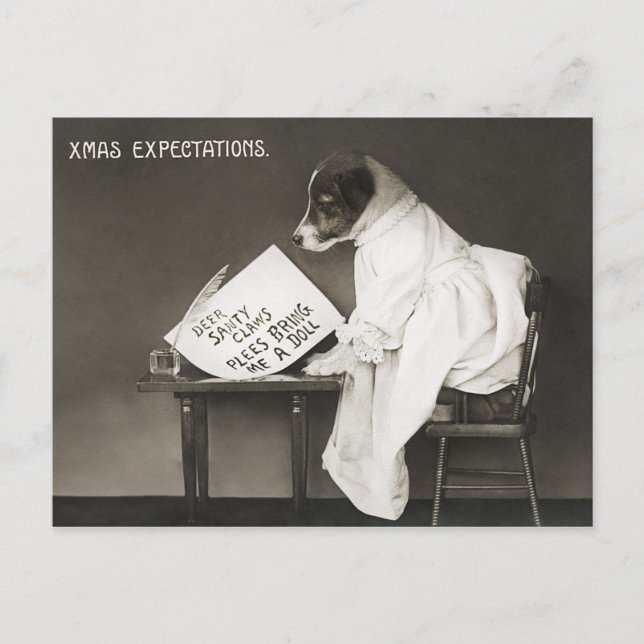 Vintage Christmas Postcard (Front)