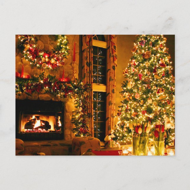 vintage  Christmas Postcard (Front)