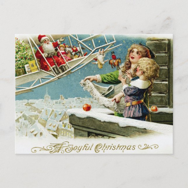 Vintage Christmas Postcard (Front)