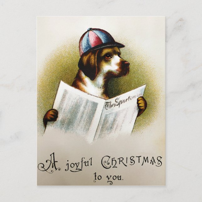 Vintage Christmas Postcard (Front)