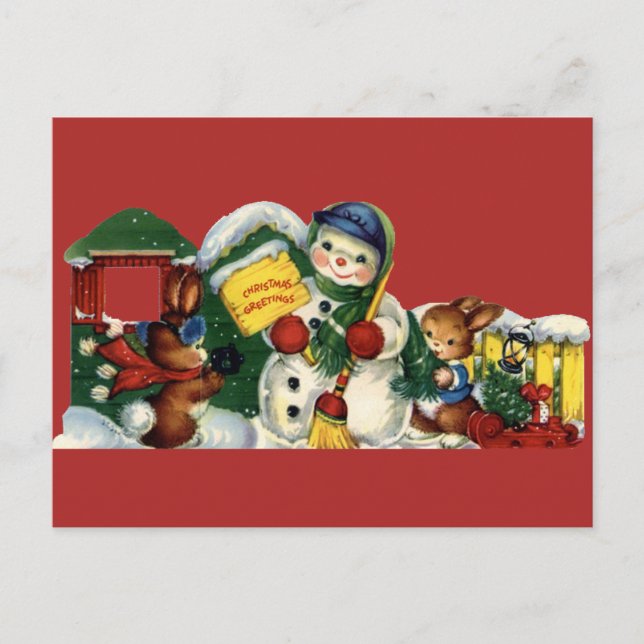 Vintage Christmas Postcard (Front)