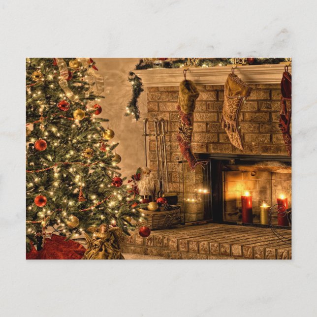 vintage  Christmas Postcard (Front)