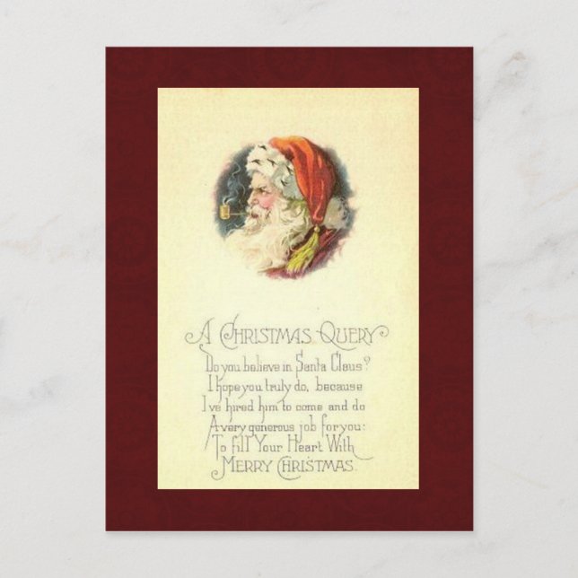 Vintage Christmas Postcard (Front)