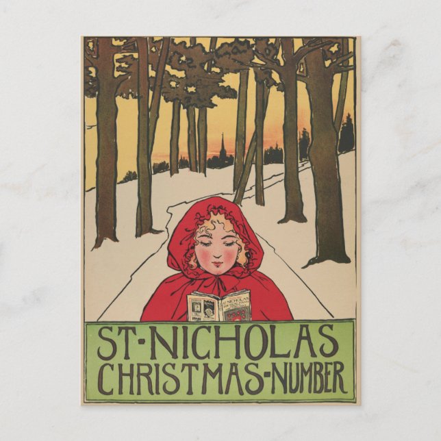 Vintage Christmas Postcard (Front)