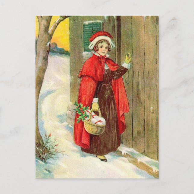 Vintage Christmas Postcard (Front)