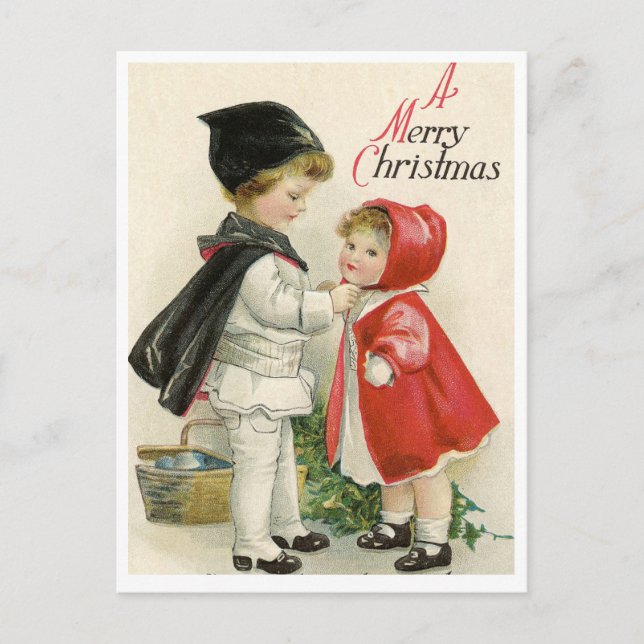 Vintage Christmas Postcard (Front)