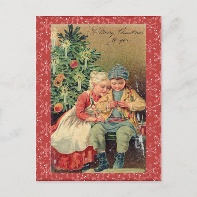 Vintage Christmas Postcard (Front)