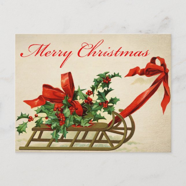 Vintage Christmas Postcard (Front)