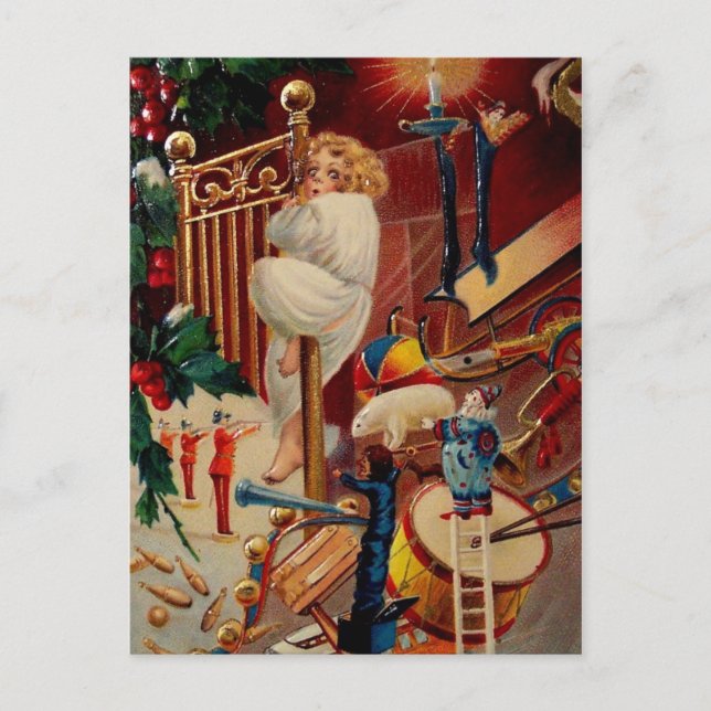 Vintage Christmas Postcard (Front)