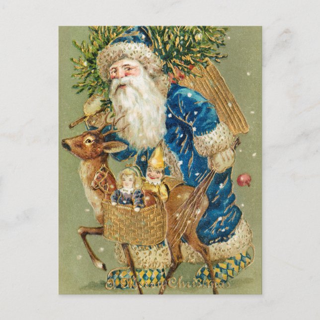 Vintage Christmas Postcard (Front)