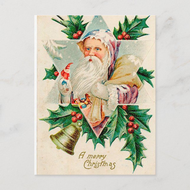 Vintage Christmas Postcard (Front)