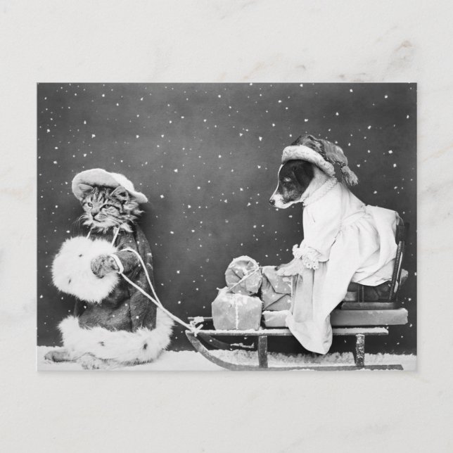 Vintage Christmas Postcard (Front)