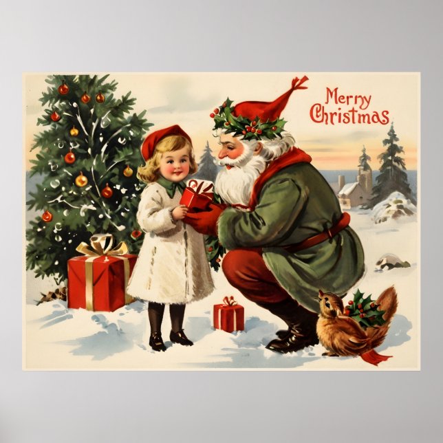 Vintage Christmas poster (Front)