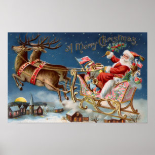 Vintage Christmas Poster