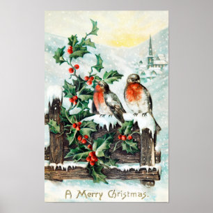 Vintage Christmas Poster