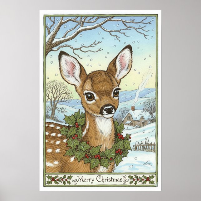 Vintage Christmas Poster (Front)