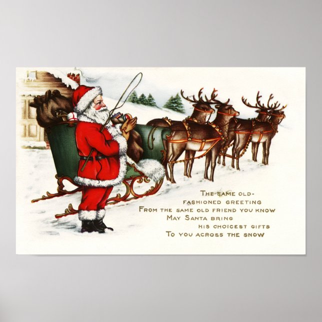 Vintage Christmas Poster (Front)