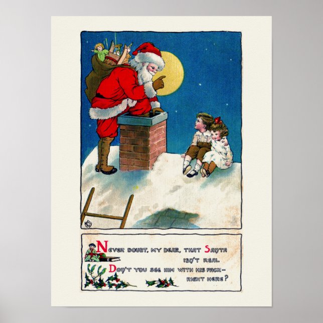VINTAGE CHRISTMAS POSTER (Front)