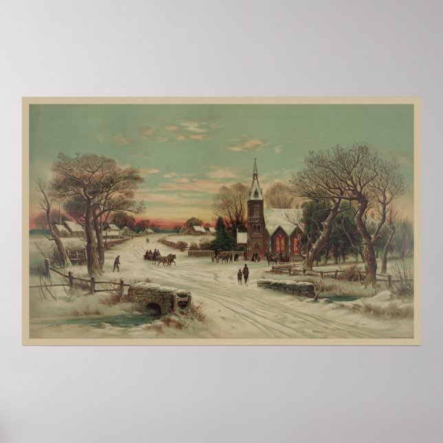 Vintage Christmas Poster (Front)