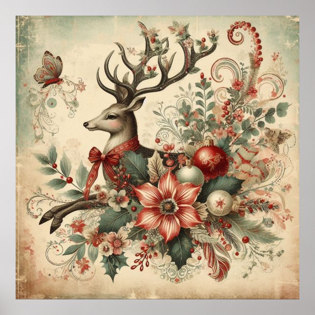 Vintage Christmas Poster (Front)