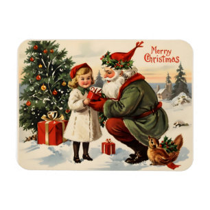Vintage Christmas poster Magnet