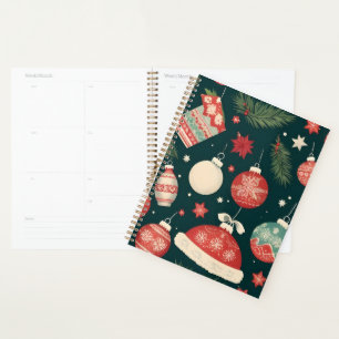 Vintage Christmas poster Planner