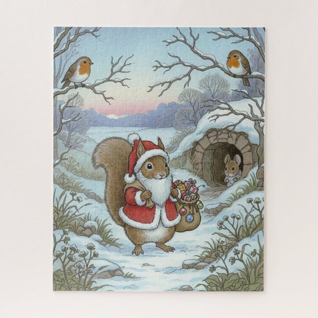 Vintage Christmas Puzzle (Vertical)