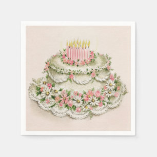 Vintage Christmas Queen of Cakes Napkins