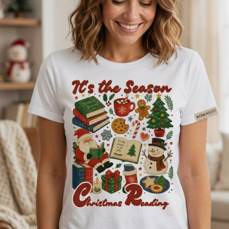 Vintage Christmas Reading Holiday T-Shirt